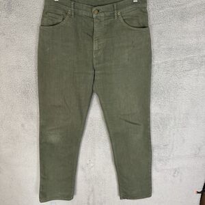 Raleigh Jeans Mens 32x29 Green Alexander‎ Slim Straight Fit Denim Pants